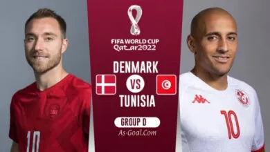 تقديم مباراة تونس والدنمارك في كأس العالم 2022
