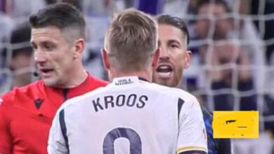  غضب كروس في وجه حكم ريال مدريد ضد إشبيلية وتدخل راموس لتهدئته