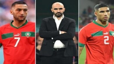 معضلة الركراكي: استبعاد ثلاثة لاعبين قبل مواجهتي موريتانيا وأنغولا